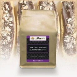 Chocolate-Dipped Almond Biscotti Flavored Coffee