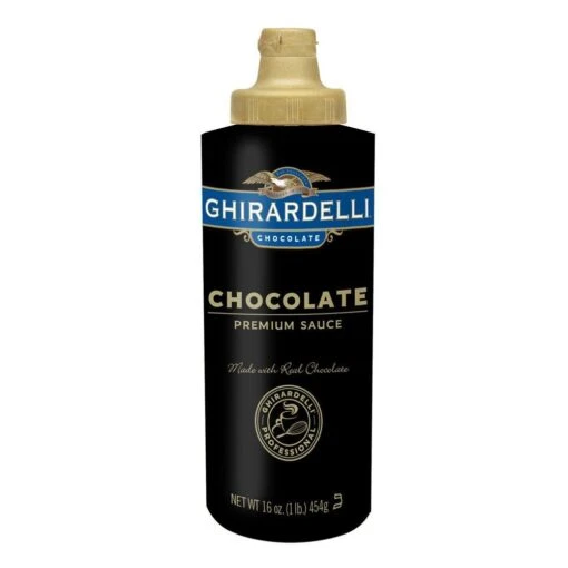 Ghirardelli Black Label Chocolate Sauce Squeeze Bottle, 16 Oz