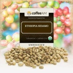 Fair-Trade Organic Ethiopia Sidamo Green Coffee