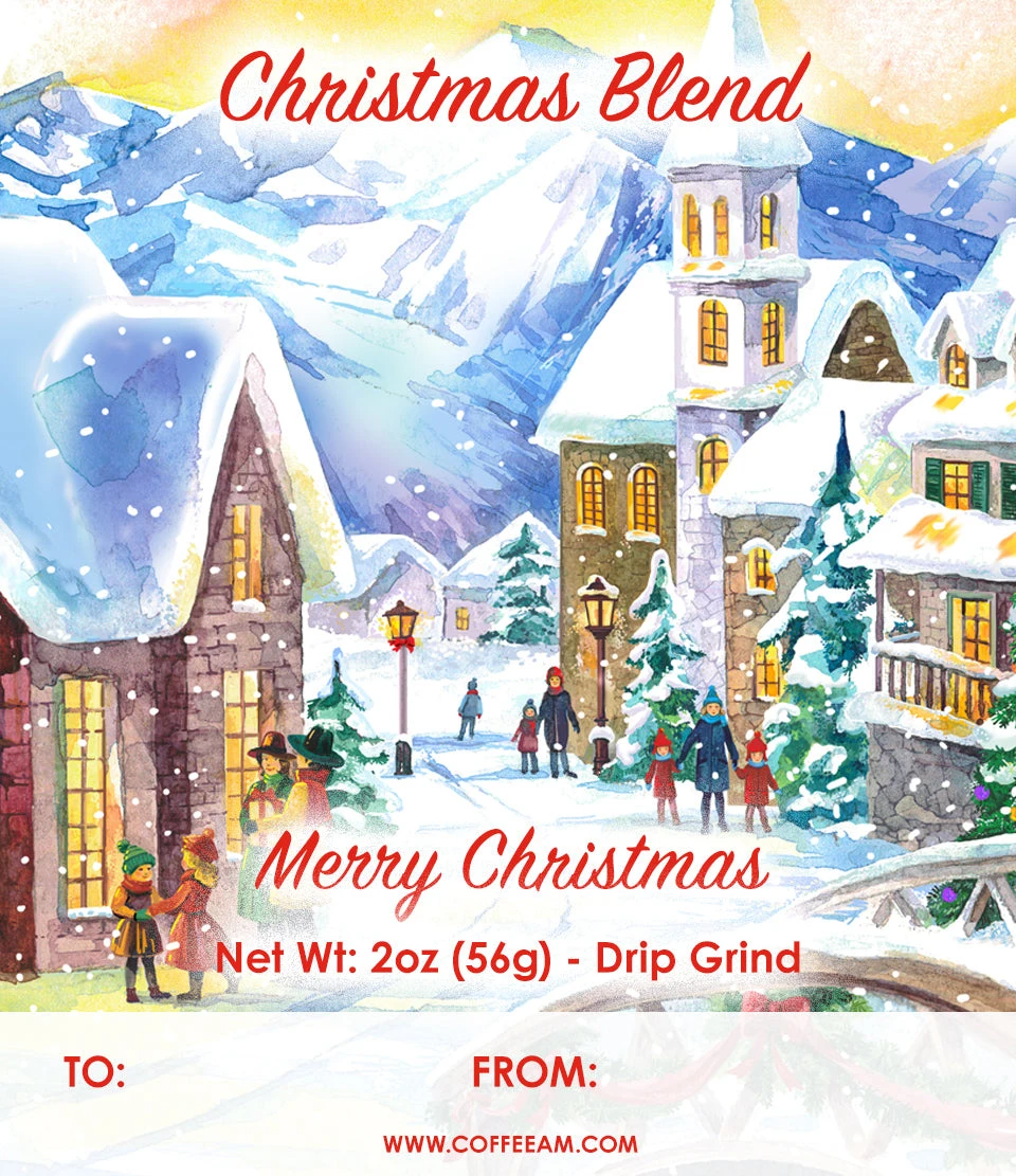 Holiday Coffee Gift Tags 4 Holiday Coffee Gift Tags - Image 4