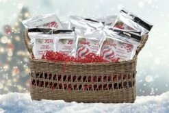 Holiday Coffee Gift Tags 11 Holiday Coffee Gift Tags -Monin Shop red n white basket themed